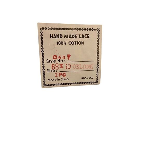 NWT Battenberg embroidered lace Tatting detail, coverlet size twin - Picture 7 of 7